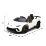 Lamborghini Performante Kids Electric Ride On Car Remote Control by Kahuna - White thumbnail 7