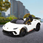Lamborghini Performante Kids Electric Ride On Car Remote Control by Kahuna - White thumbnail 12