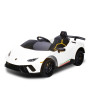 Lamborghini Performante Kids Electric Ride On Car Remote Control by Kahuna - White thumbnail 1