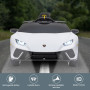 Lamborghini Performante Kids Electric Ride On Car Remote Control by Kahuna - White thumbnail 4