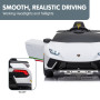 Lamborghini Performante Kids Electric Ride On Car Remote Control by Kahuna - White thumbnail 11