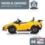 Lamborghini Performante Kids Electric Ride On Car Remote Control - Yellow thumbnail 10
