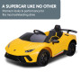 Lamborghini Performante Kids Electric Ride On Car Remote Control - Yellow thumbnail 2