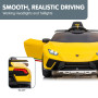 Lamborghini Performante Kids Electric Ride On Car Remote Control - Yellow thumbnail 8