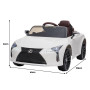 Authorised Lexus LC 500 Kids Electric Ride On Car - White thumbnail 3