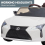 Authorised Lexus LC 500 Kids Electric Ride On Car - White thumbnail 6