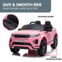 Land Rover Licensed Kids Electric Ride On Car Remote Control - Pink thumbnail 10