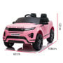 Kahuna Land Rover Licensed Kids Electric Ride On Car Remote Control - Pink thumbnail 8