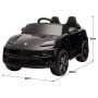 Kahuna Black Porsche Macan Turbo EV Kids Ride On Car 12V Electric Car thumbnail 3
