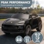 Kahuna Black Porsche Macan Turbo EV Kids Ride On Car 12V Electric Car thumbnail 5
