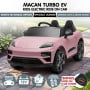 Kahuna Pink Porsche Macan Turbo EV Kids Ride On Car 12V Electric Car thumbnail 16