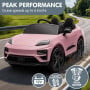 Kahuna Pink Porsche Macan Turbo EV Kids Ride On Car 12V Electric Car thumbnail 5
