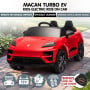 Kahuna Red Porsche Macan Turbo EV Kids Ride On Car 12V Electric Car thumbnail 16