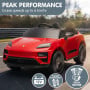 Kahuna Red Porsche Macan Turbo EV Kids Ride On Car 12V Electric Car thumbnail 5