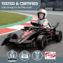 Kahuna Porsche Formula E Kids Electric Ride On Car Remote Control 60W Dual Motors MP3 Player Suspension & Seat Belt thumbnail 10