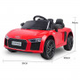 R8 Spyder Audi Licensed Kids Electric Ride On Car Remote Control Red thumbnail 5