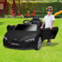 Audi Sport Licensed Kids Electric Ride On Car Remote Control Black thumbnail 9