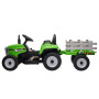 Kahuna MX-611 Kids Electric Ride On Tractor Trailer Car Green Grey thumbnail 3