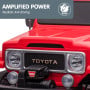 Kahuna Licensed Toyota FJ-40 Electric 2-Seat Kids Ride On Car by Kahuna - Red thumbnail 9