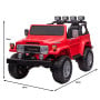 Licensed Toyota FJ-40 Electric Kids Ride On Car by Kahuna - Red thumbnail 5