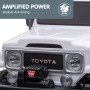 Licensed Toyota FJ-40 Kids Ride On Electric Toy Car 80W - White thumbnail 11