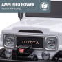 Kahuna Licensed Toyota FJ-40 2-Seat Kids Ride On Electric Toy Car 80W - White thumbnail 9