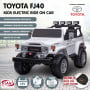Kahuna Licensed Toyota FJ-40 2-Seat Kids Ride On Electric Toy Car 80W - White thumbnail 2