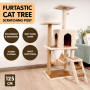 Furtastic 125cm Cat Tree Scratching Post - Beige thumbnail 7