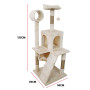 Furtastic 135cm Cat Tree Scratching Post - Beige thumbnail 3