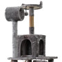 Furtastic 135cm Cat Tree Scratching Post - Silver Grey thumbnail 2