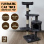 Furtastic 110cm Cat Tree Scratching Post - Dark Grey thumbnail 6