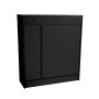 Sarantino 21 Pairs Shoe Cabinet Rack Storage Organiser 80 x 30 x 90cm in Black thumbnail 5