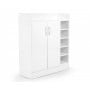 21 Pairs Shoe Cabinet Rack Storage Organiser - 80 x 30 x 90cm - White thumbnail 1