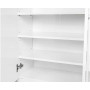 21 Pairs Shoe Cabinet Rack Storage Organiser - 80 x 30 x 90cm - White thumbnail 2