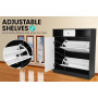 Sarantino Shoe Rack Cabinet Wooden Storage Organiser Shelf Cupboard Drawer thumbnail 2