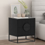 Sarantino Silvia Bedside Table with 2 Drawers and Black Handles thumbnail 9