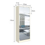 24 Pairs Shoe Cabinet Rack Storage Cupboard Organiser 5 Level Drawers thumbnail 10