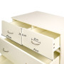 Sarantino Tallboy Dresser 6 Chest Of Drawers Cabinet 85 x 39.5 x 105cm in White thumbnail 12