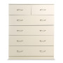 Sarantino Tallboy Dresser 6 Chest Of Drawers Cabinet 85 x 39.5 x 105cm in White thumbnail 2