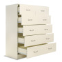 Sarantino Tallboy Dresser 6 Chest Of Drawers Cabinet 85 x 39.5 x 105cm in White thumbnail 3