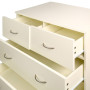 Sarantino Tallboy Dresser 6 Chest Of Drawers Cabinet 85 x 39.5 x 105cm in White thumbnail 8