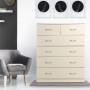 Tallboy Dresser 6 Chest of Drawers Storage Cabinet 85 x 39.5 x 105cm thumbnail 9
