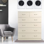 Sarantino Tallboy Dresser 6 Chest Of Drawers Cabinet 85 x 39.5 x 105cm in White thumbnail 10