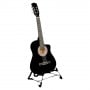 38in Cutaway Acoustic Guitar with guitar bag - Black thumbnail 1