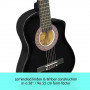 38in Cutaway Acoustic Guitar with guitar bag - Black thumbnail 3