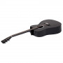 38in Cutaway Acoustic Guitar with guitar bag - Black thumbnail 4