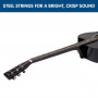 Karrera 38in Pro Cutaway Acoustic Guitar with Carry Bag - Black thumbnail 3