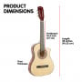 38in Pro Cutaway Acoustic Guitar with guitar bag - Natural thumbnail 6