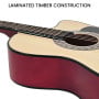 38in Pro Cutaway Acoustic Guitar with guitar bag - Natural thumbnail 9