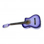 38in Pro Cutaway Acoustic Guitar with guitar bag - Purple Burst thumbnail 1